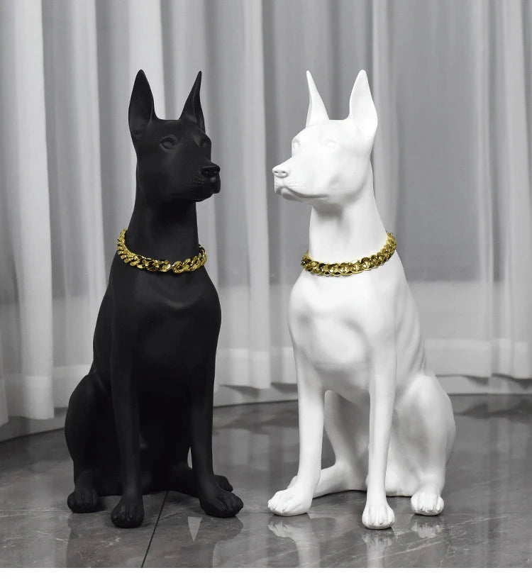 Doberman Sculpture Ornaments - Dog Statue