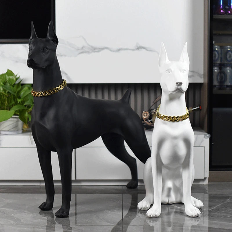 Doberman Sculpture Ornaments - Dog Statue