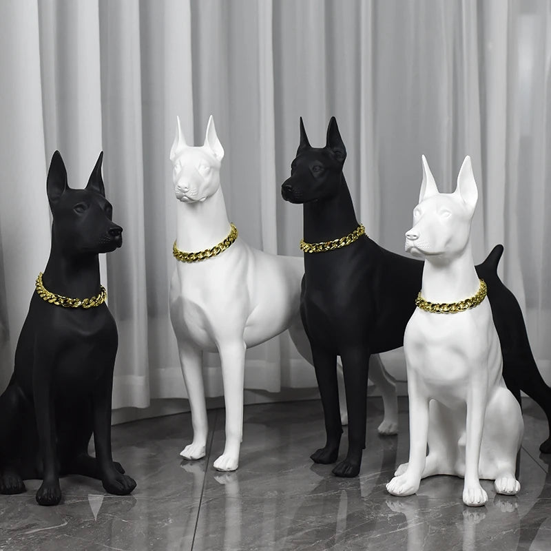 Doberman Sculpture Ornaments - Dog Statue