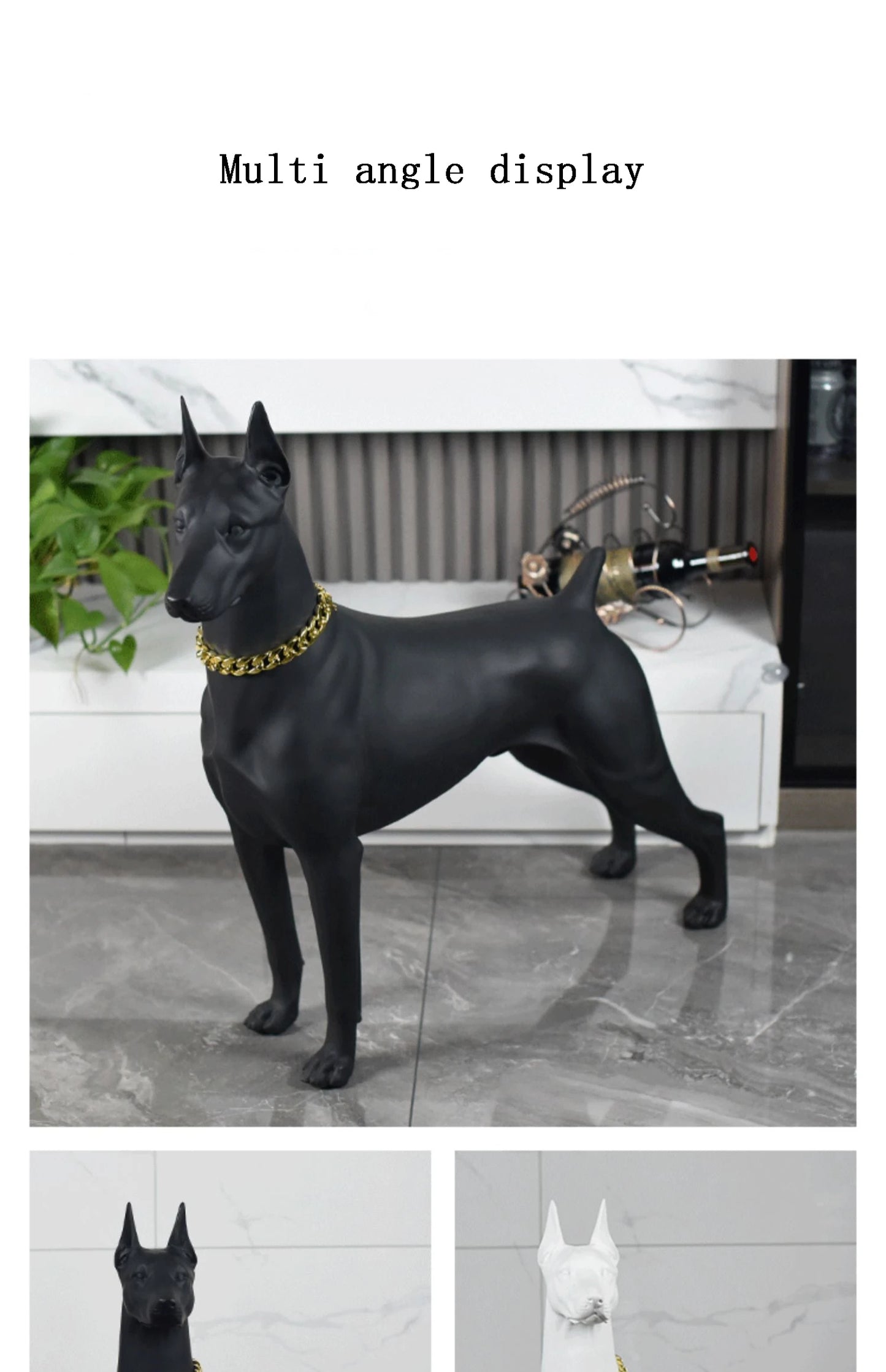 Doberman Sculpture Ornaments - Dog Statue