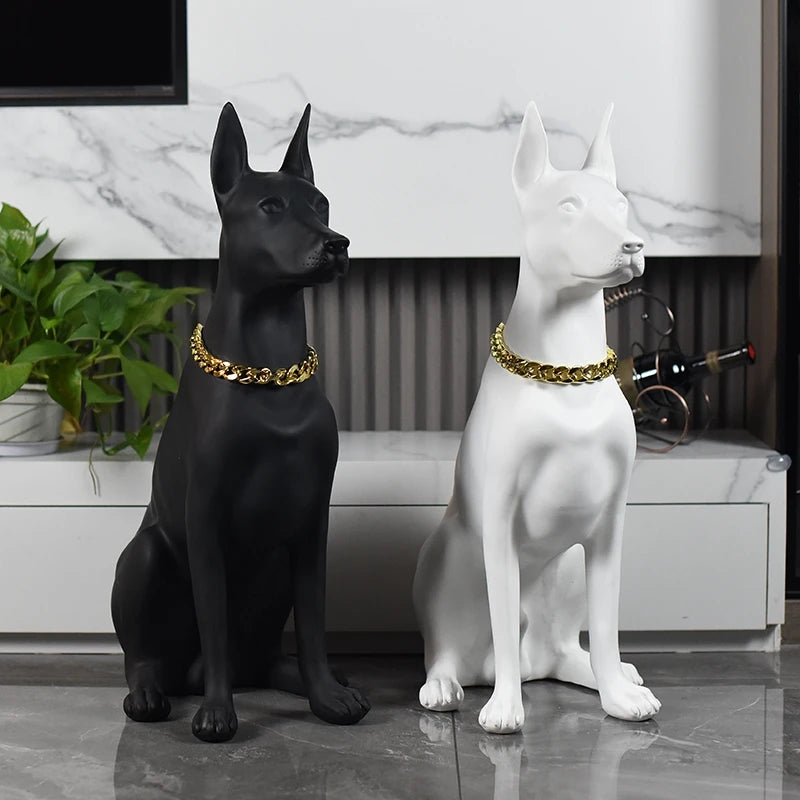 Doberman Sculpture Ornaments - Dog Statue