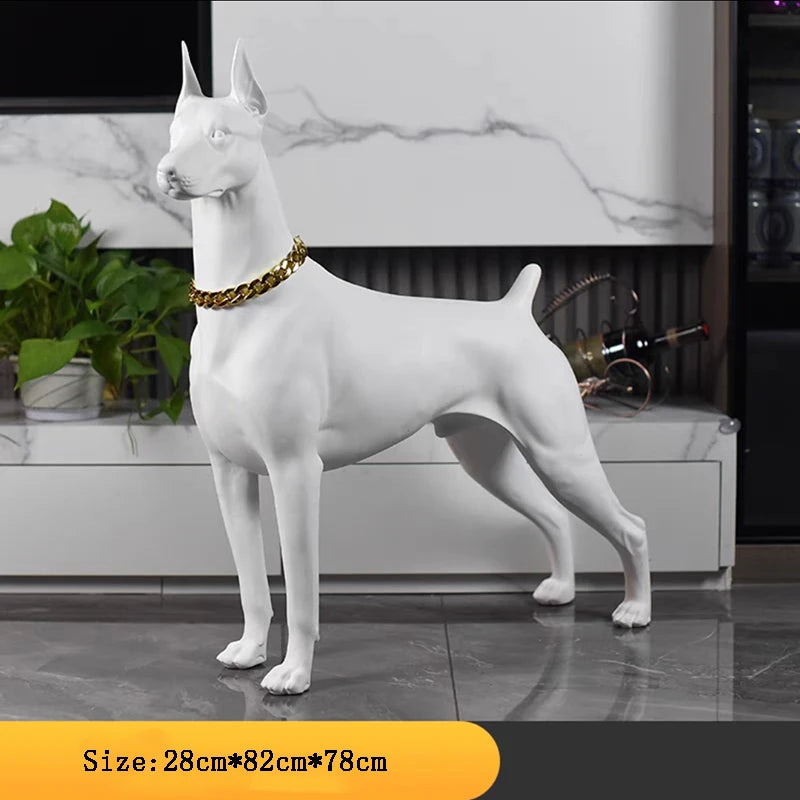 Doberman Sculpture Ornaments - Dog Statue