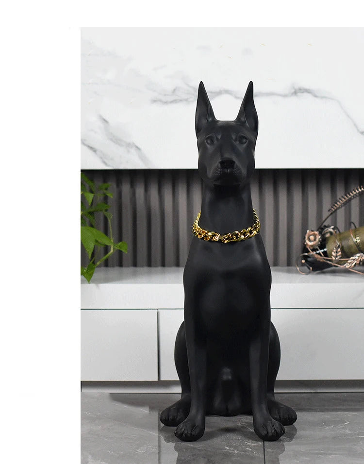 Doberman Sculpture Ornaments - Dog Statue