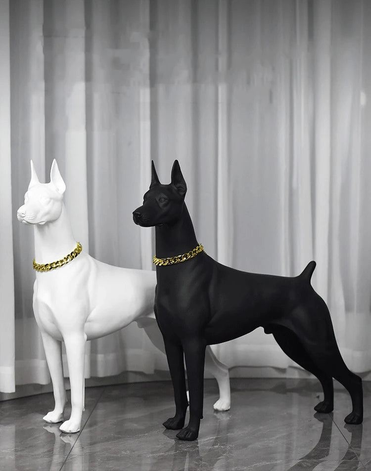 Doberman Sculpture Ornaments - Dog Statue
