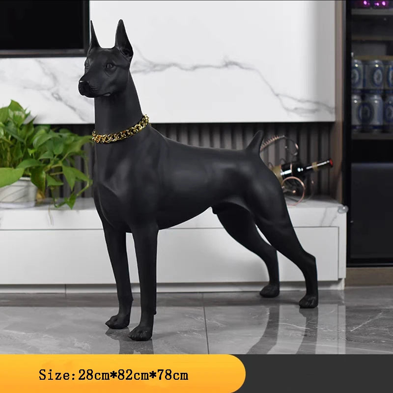 Doberman Sculpture Ornaments - Dog Statue