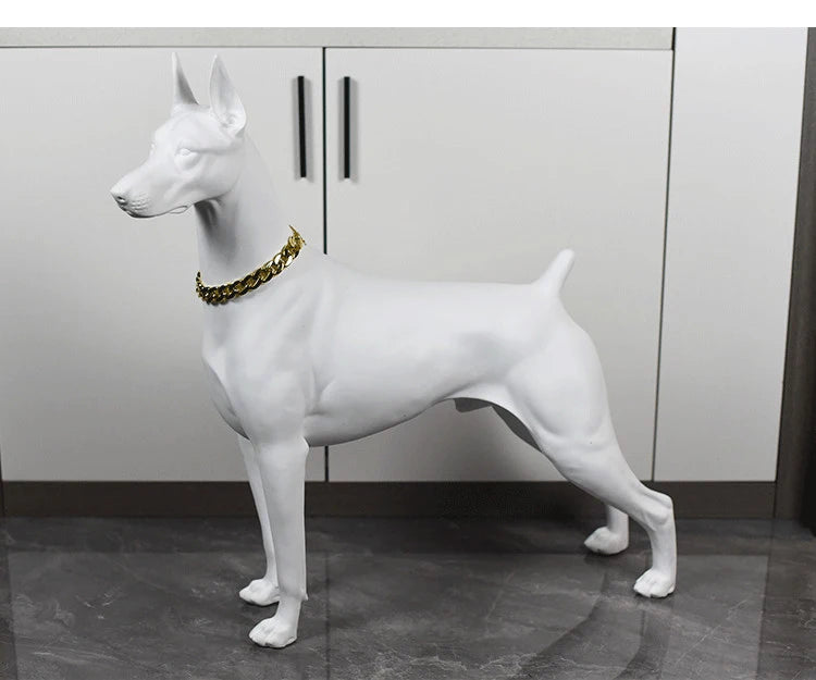 Doberman Sculpture Ornaments - Dog Statue