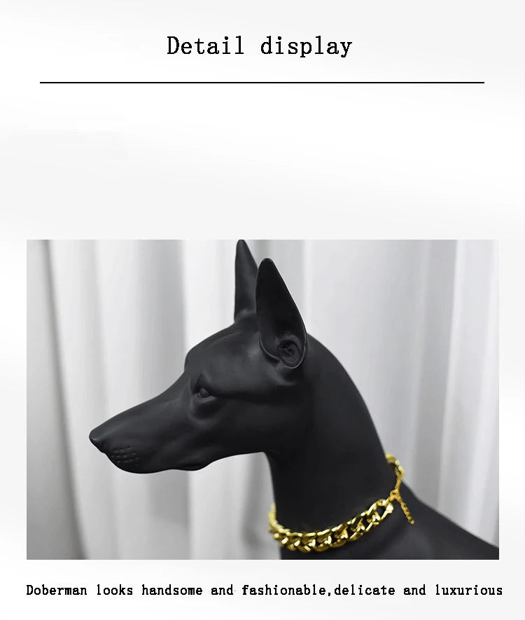 Doberman Sculpture Ornaments - Dog Statue