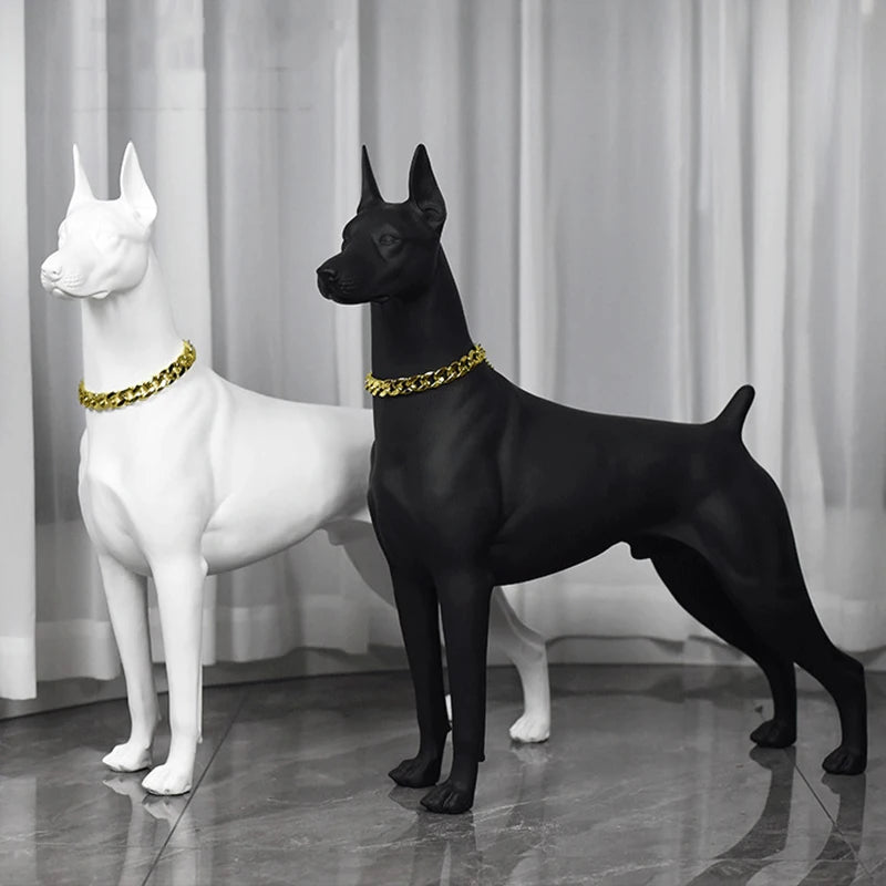 Doberman Sculpture Ornaments - Dog Statue