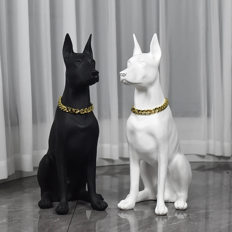 Doberman Sculpture Ornaments - Dog Statue